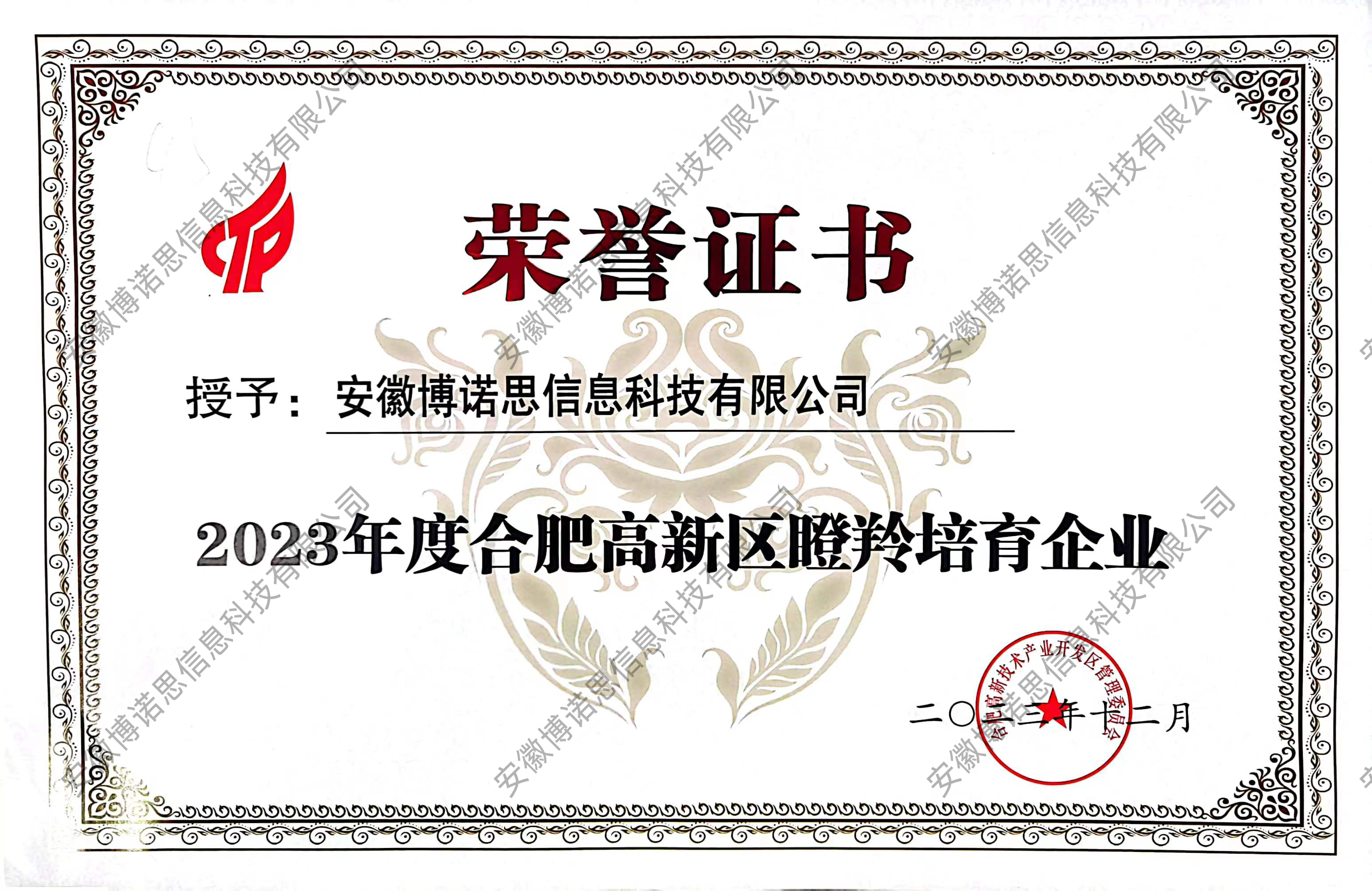 2023年度瞪羚培育企业